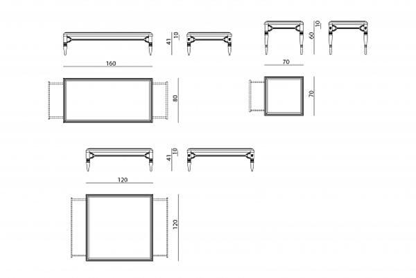 Coffee table VISIONNAIRE (IPE CAVALLI) WEXFORD factory VISIONNAIRE (IPE CAVALLI) from Italy. Foto №4