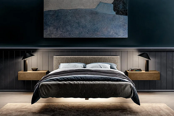 Wall Mounted Glass Bedside Table LAGO Materia 1070 factory LAGO from Italy. Foto №2