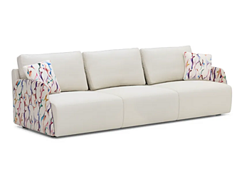 3-seater leather sofa with soft back FORMITALIA Parrots Parrots-3Seats