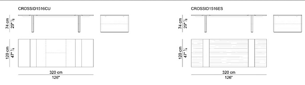 Rectangular Meeting Table Melamine Faced Chipboard i 4 Mariani Crossing factory i 4 Mariani from Italy. Foto №4