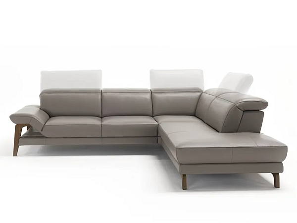 Corner leather sofa Meriem Egoitaliano factory Egoitaliano from Italy. Foto №2