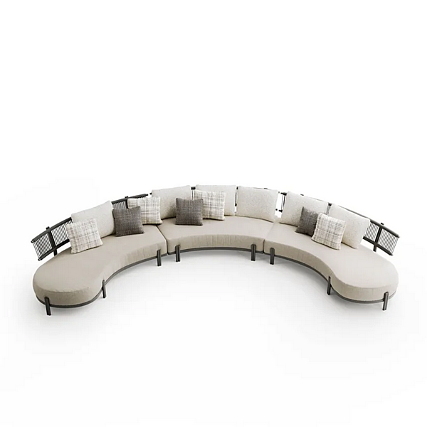 Modular Fabric Garden Sofa Loto Atmosphera factory ATMOSPHERA from Italy. Foto №6