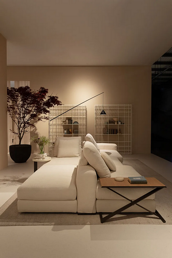 Sectional fabric sofa Ananta Saba factory SABA from Italy. Foto №5