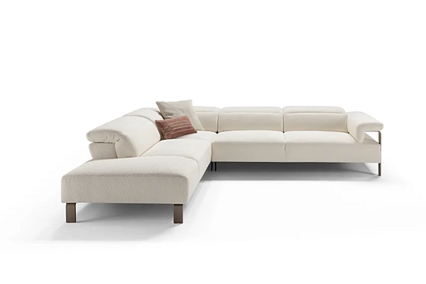 Corner fabric sofa with soft back Egoitaliano Alum Collection factory Egoitaliano from Italy. Foto №2