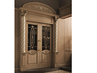 Hinged Wood and Glass Door Leonardo Martini Interiors Hinged Wood and Glass Door Leonardo Martini Interiors factory MARTINI INTERIORS from Italy