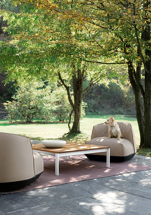 Sunbrella garden armchair with armrests Kristalia Brioni outdoor factory Kristalia from Italy. Foto №12