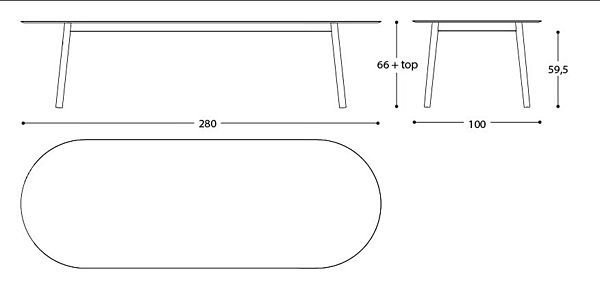 Oval aluminium garden table EMMA VARASCHIN 23680L, 23681L factory VARASCHIN from Italy. Foto №13