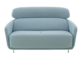 Two-seater fabric sofa with headrest LIGNE ROSET OKURA 17100505