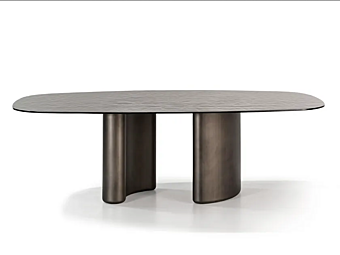 Glass dining table Tide Glass Nature Design factory NATURE DESIGN  (FRANCO MARIO) from Italy