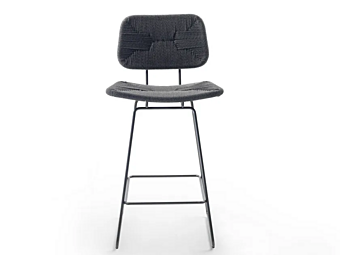 High garden stool with upholstered back FLEXFORM Echoes Outdoor High garden stool with upholstered back FLEXFORM Echoes Outdoor factory FLEXFORM from Italy