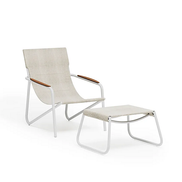 Aluminium deck chair with armrests Atmosphera Zante factory ATMOSPHERA from Italy. Foto №7