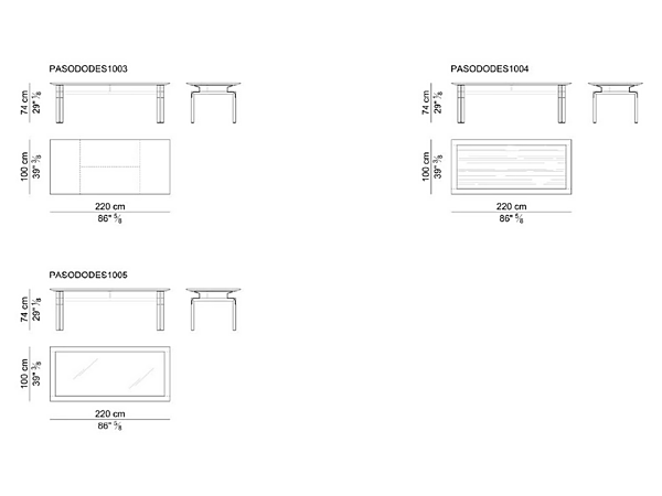 Rectangular wooden executive desk with leather top i 4 Mariani Paso Doble factory i 4 Mariani from Italy. Foto №17