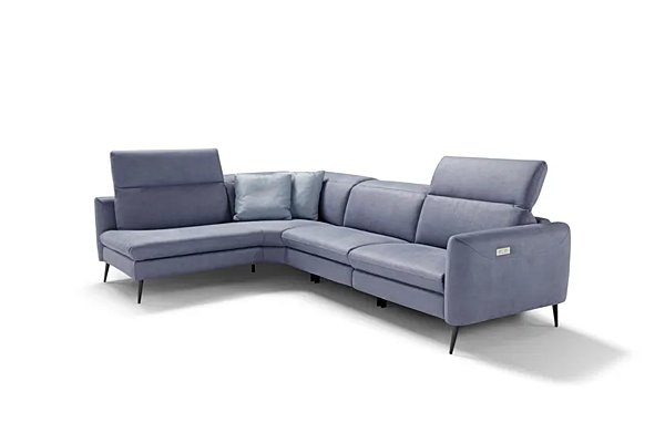 Corner Recliner Leather Sofa Egoitaliano Dusk factory Egoitaliano from Italy. Foto №2