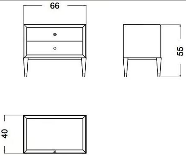 Rectangular marble and wood bedside table Eclipse CPRN HOMOOD E207 factory CPRN HOMOOD from Italy. Foto №2