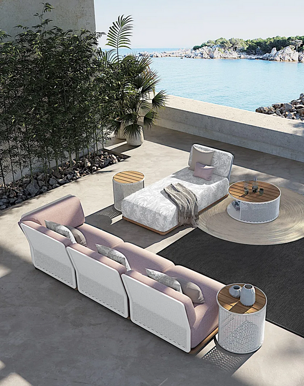 Modular fabric garden sofa Atmosphera Switch factory ATMOSPHERA from Italy. Foto №4