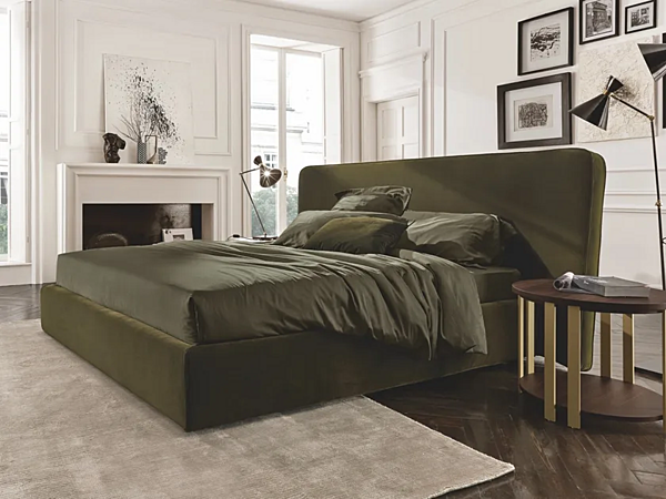 Upholstered Fabric Double Bed Firenze Duomo Design factory Duomo Design from Italy. Foto №1