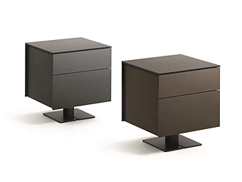 Rectangular bedside table with drawers Juta Flou Rectangular bedside table with drawers Juta Flou factory Flou from Italy