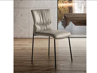 Upholstered leather chair Woop LAGO Upholstered leather chair Woop LAGO factory LAGO from Italy