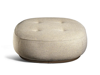 Upholstered fabric pouf POLTRONA FRAU Lepli factory POLTRONA FRAU from Italy