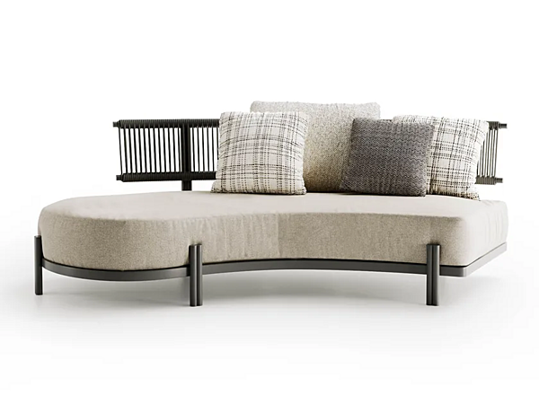 Curved Fabric Garden Sofa for Two Atmosphera Loto factory ATMOSPHERA from Italy. Foto №1