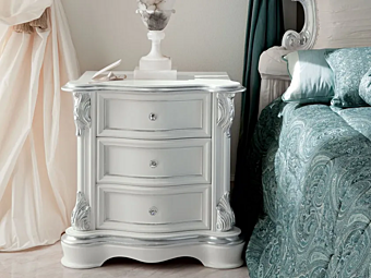 Rectangular bedside table with drawers Modenese Luxury Interiors 13206 factory MODENESE GASTONE from Italy