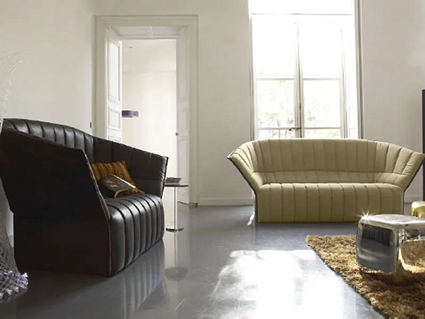 Fabric sofa with upholstered back LIGNE ROSET Moel factory LIGNE ROSET from Italy. Foto №1