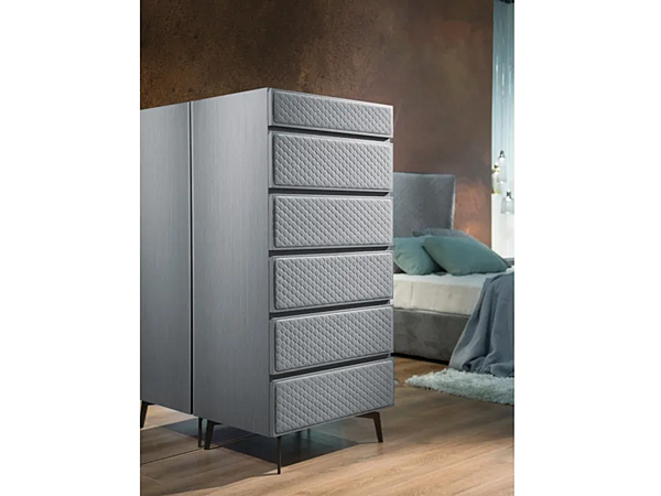 Wooden Tallboy Chest of Drawers CASA +39 EOS E0012-G factory CASA +39 from Italy. Foto №1