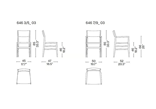Upholstered chair Leggera CASSINA factory CASSINA from Italy. Foto №3