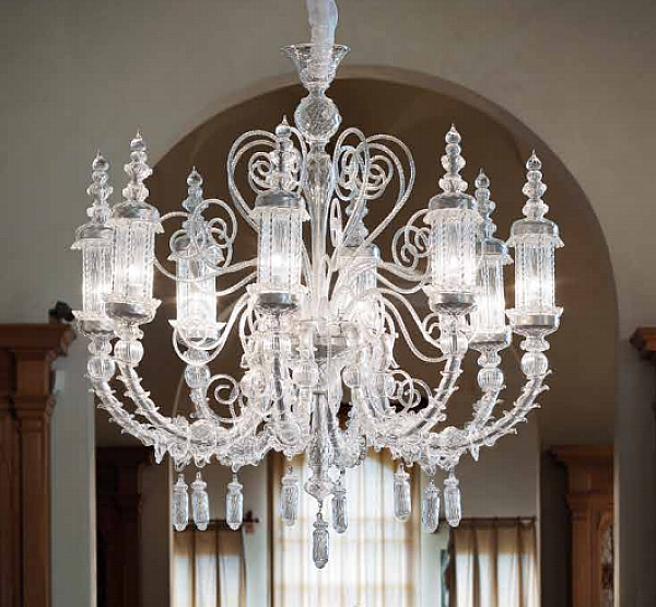 Chandelier SYLCOM 1798/8 factory SYLCOM from Italy. Foto №1