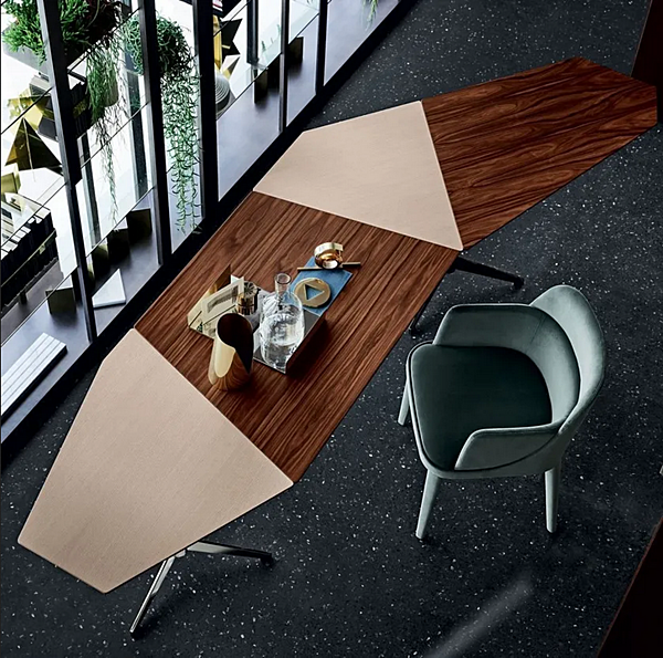 Writing desk in aluminium and wood Zen Gallotti&Radice factory Gallotti & Radice from Italy. Foto №3