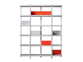Bookcase Zigzag Driade Steel and Wood Bookcase Zigzag Driade Steel and Wood factory Driade from Italy