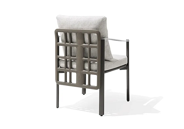 Garden fabric easy chair with armrests GIORGETTI Aldia 91070, 91071 factory GIORGETTI from Italy. Foto №4