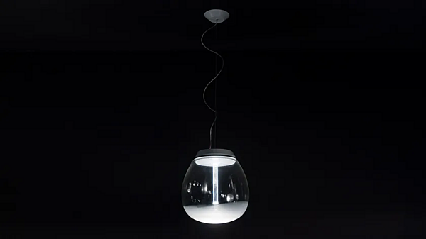 LED pendant lamp made of blown glass Empatia Artemide factory Artemide from Italy. Foto №7