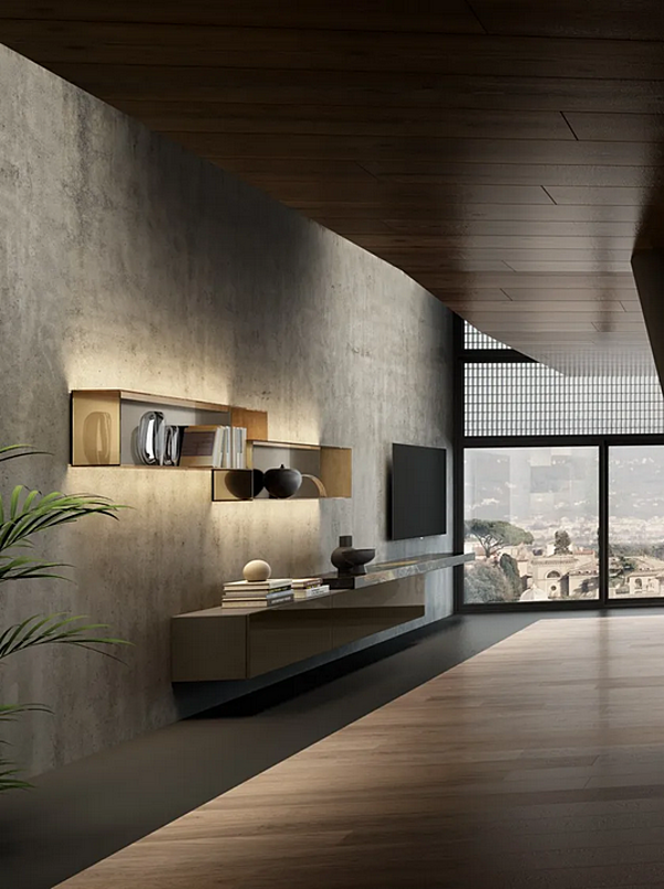 Wall Mounted Marble Storage Unit LAGO 36E8 1918 factory LAGO from Italy. Foto №3