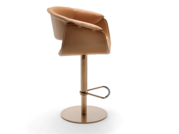 Leather stool with gas lift FASEM Airlux Airlux Bar BT factory FASEM from Italy. Foto №3