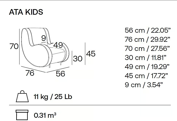 Kids Armchair with Armrests Fabric Adrenalina Symbol Kids IMB1070326, IMB1070327, IMB1070329 factory ADRENALINA from Italy. Foto №9