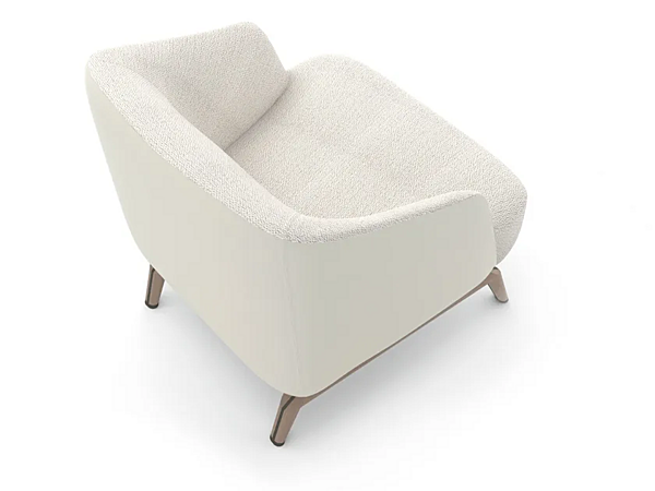 Fabric armchair with armrests GIORGETTI Janet factory GIORGETTI from Italy. Foto №5