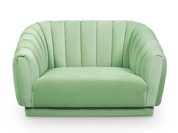 Velvet armchair with armrests BRABBU Oreas factory BRABBU from Italy. Foto №2