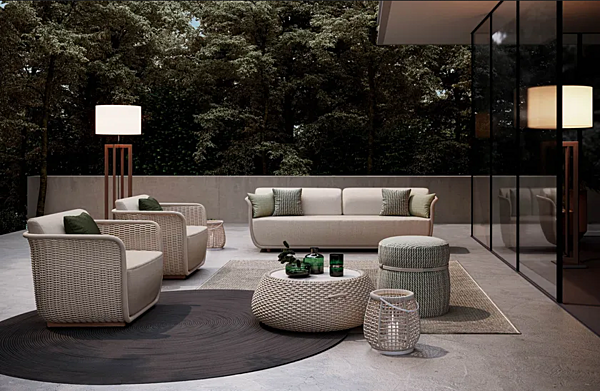 Rope garden armchair with armrests Atmosphera Bellagio BL.PL factory ATMOSPHERA from Italy. Foto №7