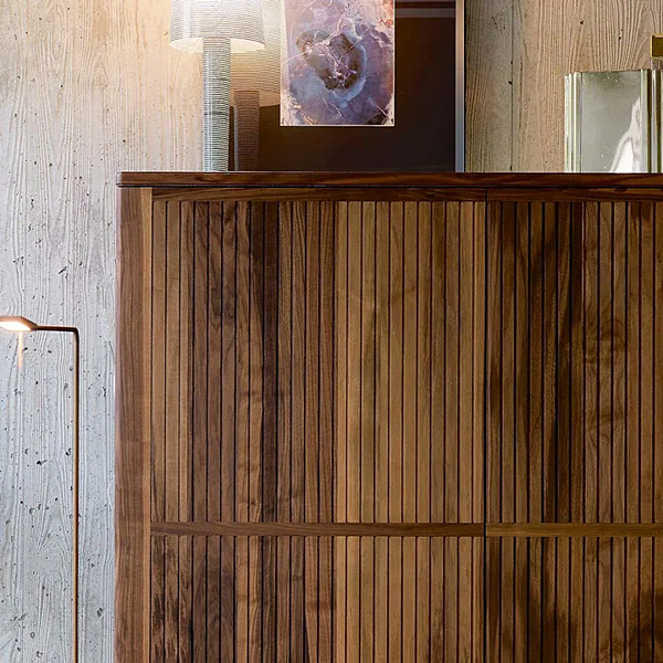 Walnut highboard with doors DALE Eleva A 124 factory DALE from Italy. Foto №5