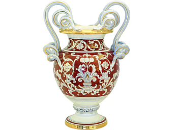 Ceramic vase Lustro Rubino L'Antica Deruta LR/2106/60