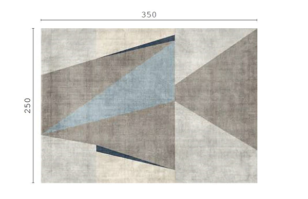 Rectangular Geometric Rug Amal CPRN HOMOOD factory CPRN HOMOOD from Italy. Foto №2