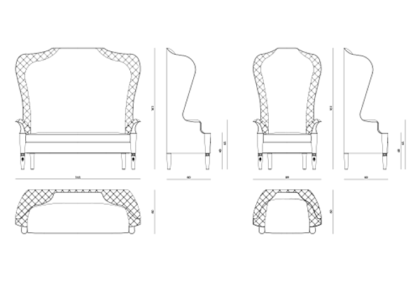 Couch VISIONNAIRE (IPE CAVALLI) Alice factory VISIONNAIRE (IPE CAVALLI) from Italy. Foto №2