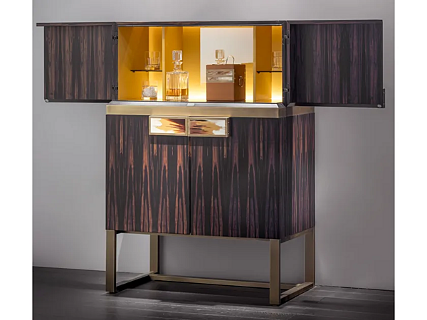 Ebony bar cabinet with integrated lighting ARCAHORN Cosmopolitan 6027EBO EBL 6027EBO, 6027EBL factory ARCAHORN from Italy. Foto №2