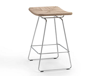High Straw Stool Sled Base FLEXFORM Echoes High Straw Stool Sled Base FLEXFORM Echoes factory FLEXFORM from Italy