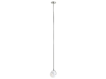 Chrome Plated Pendant Lamp Fabbian Beluga White factory Fabbian from Italy