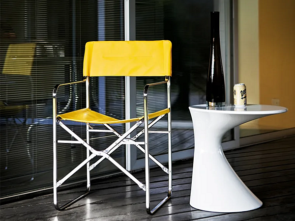 Folding chair April ZANOTTA aluminum lightweight design factory ZANOTTA from Italy. Foto №4