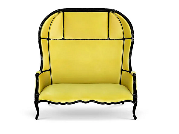 2-Seater Satin Sofa with High Back BRABBU Namib factory BRABBU from Italy. Foto №1