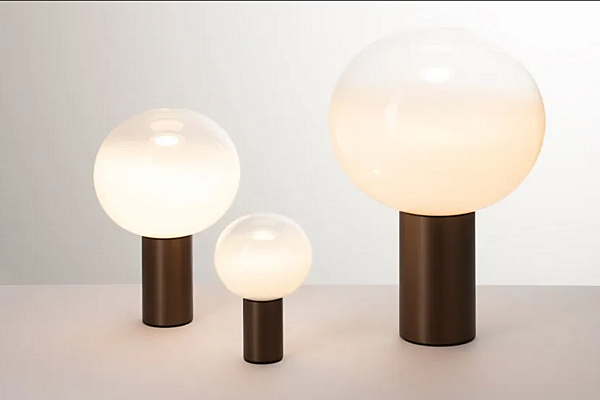 LED table lamp made of blown glass Laguna Artemide factory Artemide from Italy. Foto №6