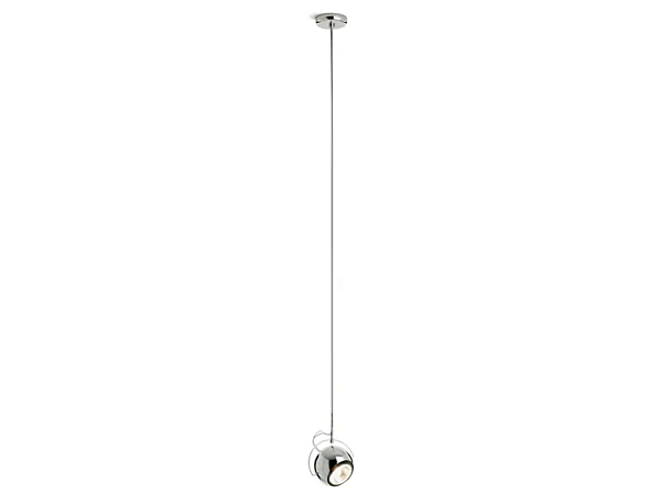 Metal Pendant Lamp Beluga Steel Fabbian factory Fabbian from Italy. Foto №1